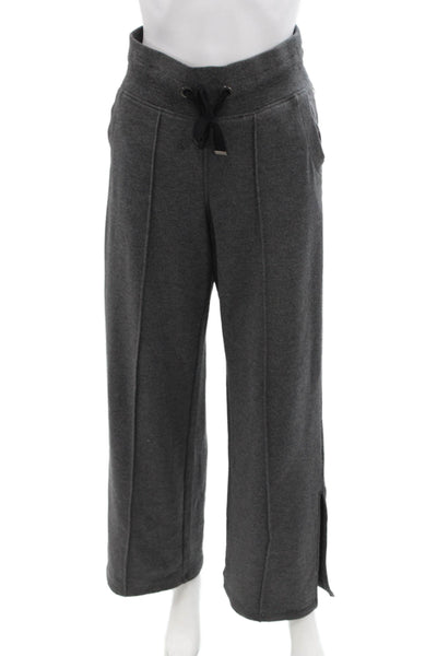 Athleta Womens Wide-Leg Sweatpants Gray Size 2XS