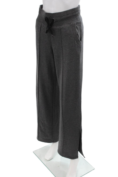 Athleta Womens Wide-Leg Sweatpants Gray Size 2XS