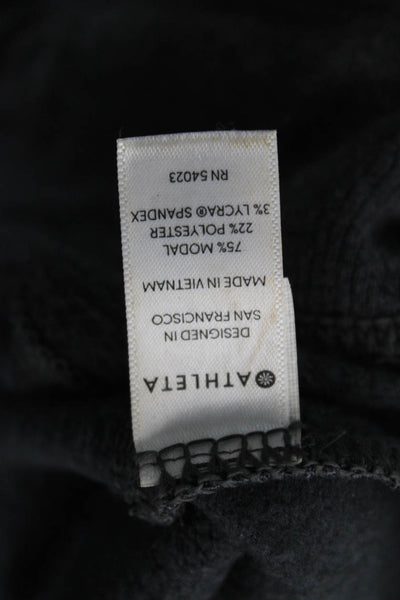 Athleta Womens Wide-Leg Sweatpants Gray Size 2XS
