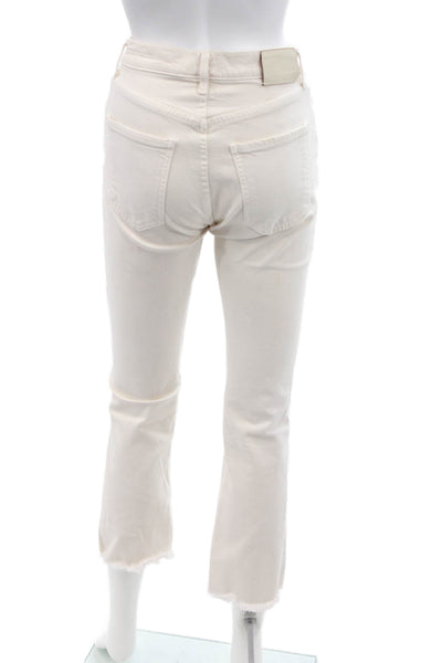 Citizens of Humanity Womens Bootcut Jeans White Size 24