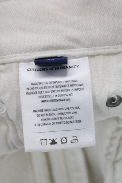 Citizens of Humanity Womens Bootcut Jeans White Size 24