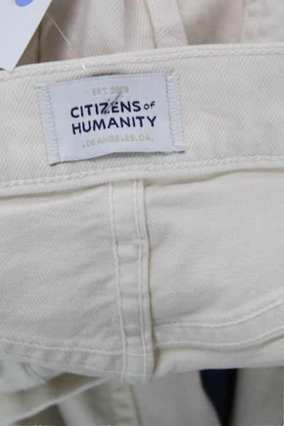 Citizens of Humanity Womens Bootcut Jeans White Size 24