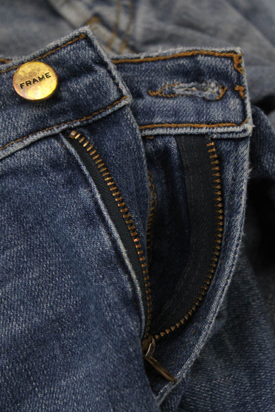 Frame Denim Womens Straight Jeans Blue Size 25