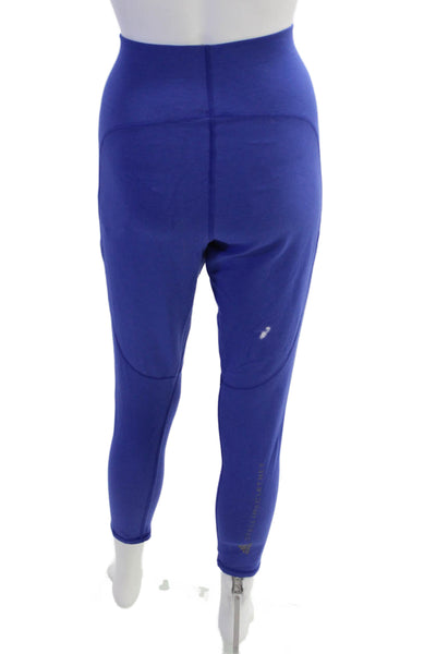 Adidas by Stella McCartney Womens Pull On Ankle Leggings Blue Size L