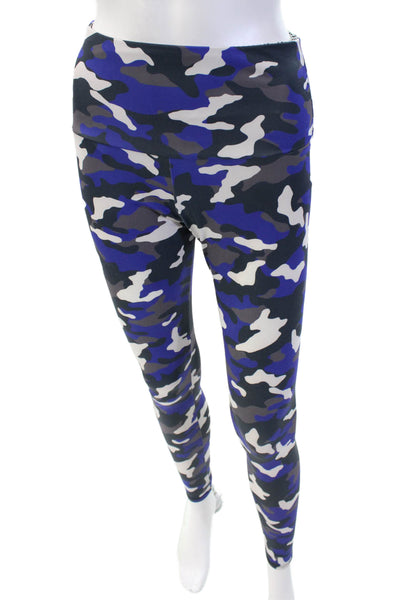 ONZIE Womens Camouflage Print Pull On Leggings Blue Grey Size Extra Small