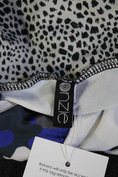 ONZIE Womens Camouflage Print Pull On Leggings Blue Grey Size Extra Small