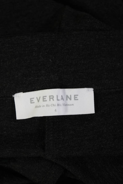 Everlane Womens Slim Leg High Rise Legging Pants Grey Black Size 4