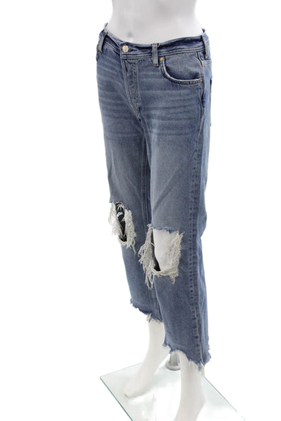 We The Free Womens Distressed Jeans Blue Size 25