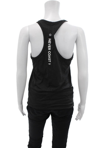 Lululemon Women's Scoop Neck Racerback Athletic Tank Top Black Size S