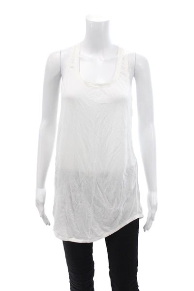 Lululemon Women's Scoop Neck Sleeveless Athletic Workout Tank Top White Size S
