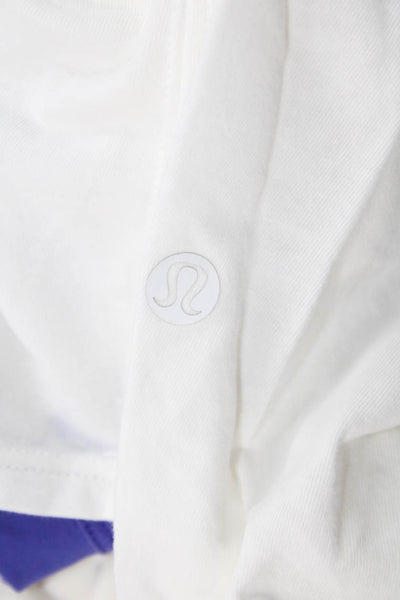 Lululemon Women's Scoop Neck Sleeveless Athletic Workout Tank Top White Size S