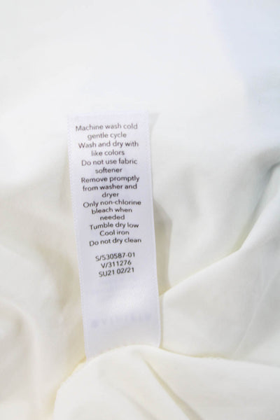 Athleta Women's Round Neck Short Sleeves Workout T-Shirt Cream Size S