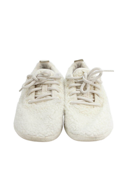 Allbirds Women's Lace Up Roubnd Toe Rubber Sole Sneakers Cream Size 7