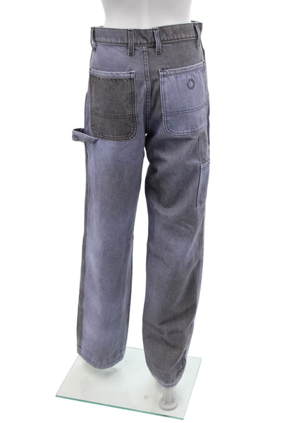 Objects Womens Cotton Zip Button Straight Leg Lined Pants Gray Size EUR 26