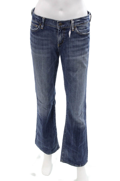 Citizens of Humanity Womens Cotton Zip Button Boot Cut Jeans Blue Size EUR 28