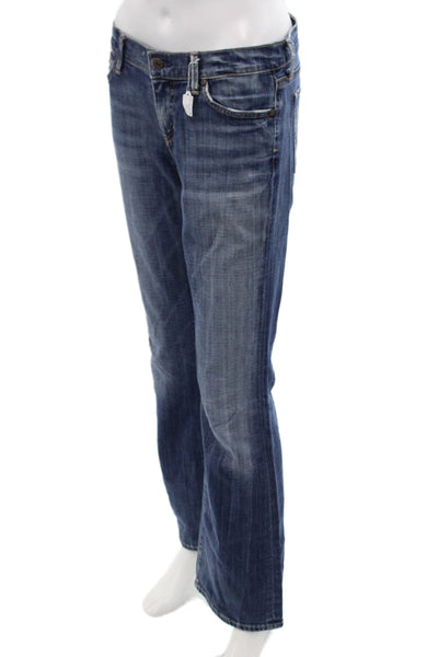 Citizens of Humanity Womens Cotton Zip Button Boot Cut Jeans Blue Size EUR 28