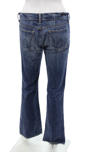 Citizens of Humanity Womens Cotton Zip Button Boot Cut Jeans Blue Size EUR 28