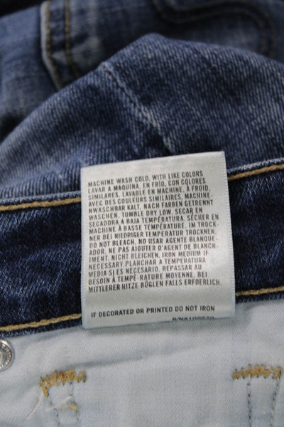 Citizens of Humanity Womens Cotton Zip Button Boot Cut Jeans Blue Size EUR 28