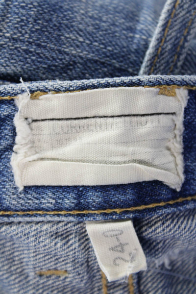 Current/Elliott Womens Distressed Jeans Blue Size 24