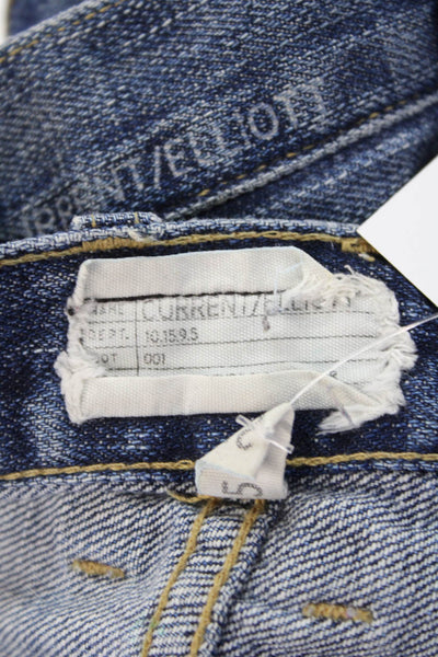Current/Elliott Womens Straight Jeans Blue Size 25