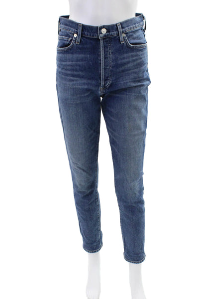 Citizens of Humanity Womens Tapered Jeans Blue Size 27