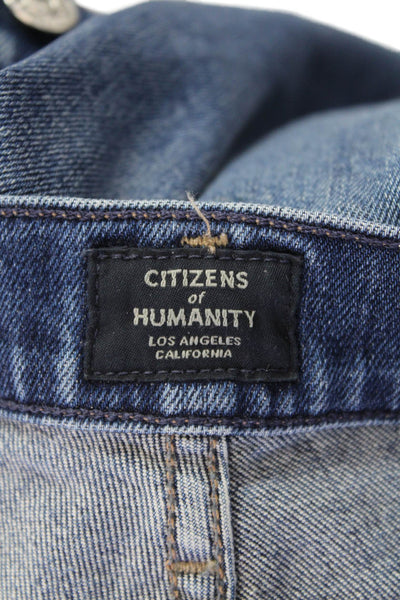 Citizens of Humanity Womens Tapered Jeans Blue Size 27