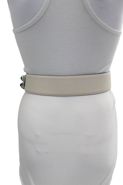 Hermes Womens Collier De Chien 50 Belt White Leather Size 85cm
