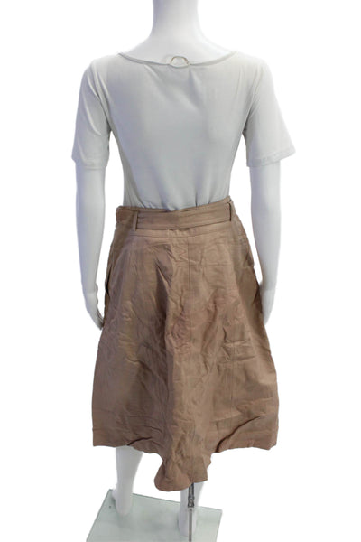 Narciso Rodriguez For Design Nation Womens A Line Skirt Gold Blue Size 8