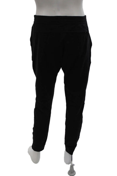 Public Rec Mens Solid Elastic Waist Tapered Sweatpants Black Size 34/34