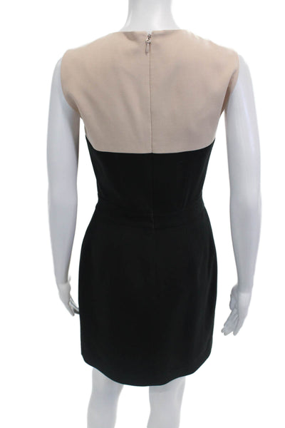 BCBG Max Azria Womens Sleeveless Tinna Front Slit Dress Pink Black Size 2