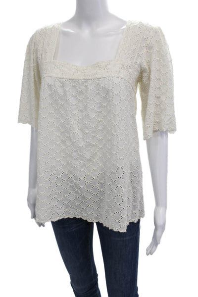 Calypso Christiane Celle Womens Blouse White Size XS