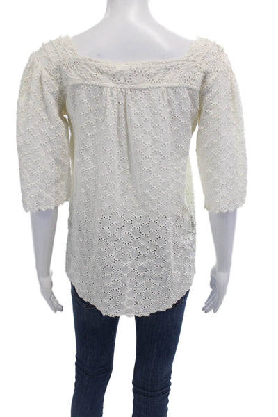 Calypso Christiane Celle Womens Blouse White Size XS