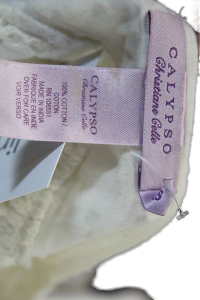 Calypso Christiane Celle Womens Blouse White Size XS