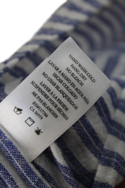 Rails Womens Button-Down Top Blue Size L