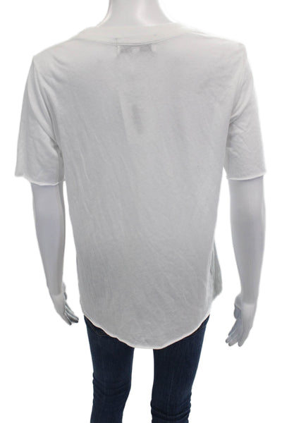 Wildfox Womens Basic T-Shirt White Size M