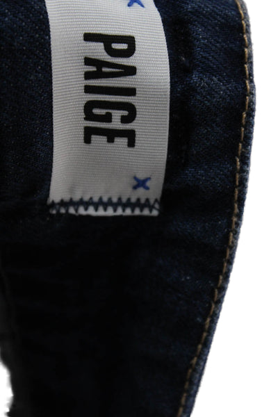 Paige Womens Dion Cargo Wide Leg Gracie Lou Jeans Blue Cotton Size 32