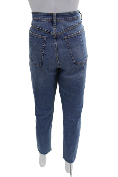 Rag & Bone Womens Nina High Rise Skinny Leg Jeans Blue Cotton Size 32