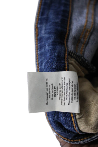 Rag & Bone Womens Nina High Rise Skinny Leg Jeans Blue Cotton Size 32