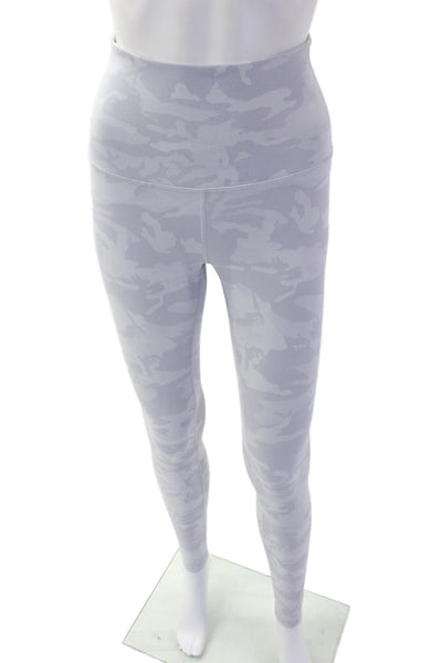 Lululemon Womens Camouflaged Pull On High Waisted Ankle Leggings Gray Size 6