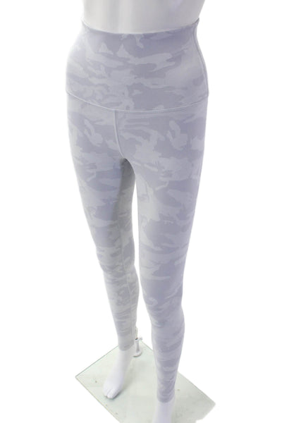 Lululemon Womens Camouflaged Pull On High Waisted Ankle Leggings Gray Size 6