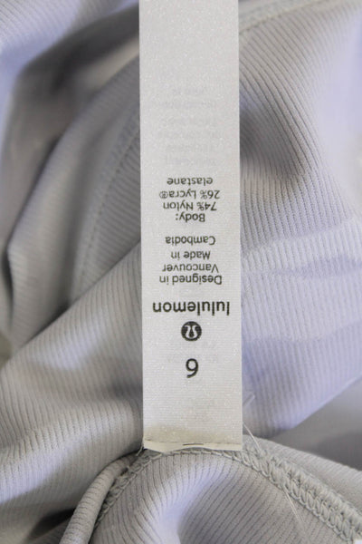 Lululemon Womens Camouflaged Pull On High Waisted Ankle Leggings Gray Size 6