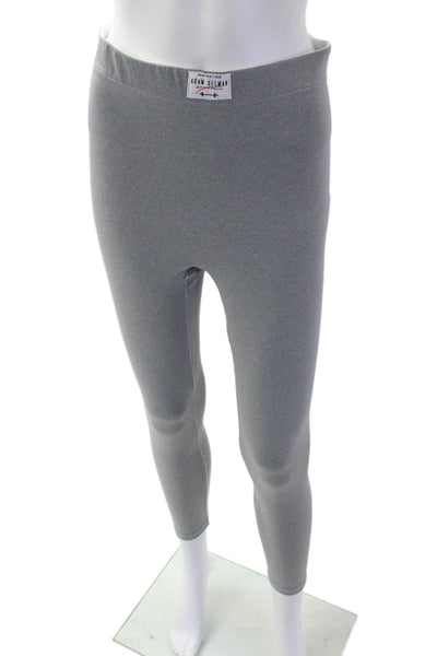 Adam Selman Womens Pull On Ankle Leggings Sports Bra Set Gray Size L