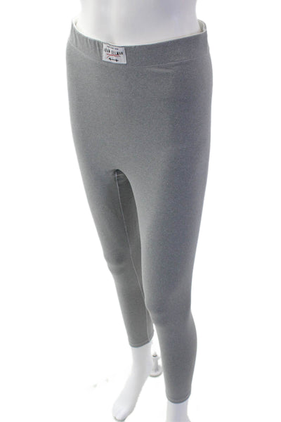 Adam Selman Womens Pull On Ankle Leggings Sports Bra Set Gray Size L