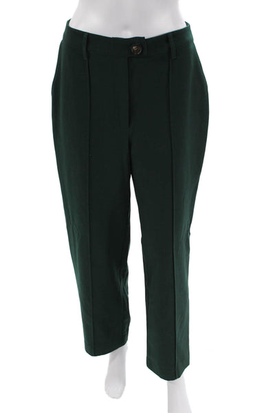 Greylin Anthropologie Womens High Rise Wide Leg Dress Pants Green Size Medium