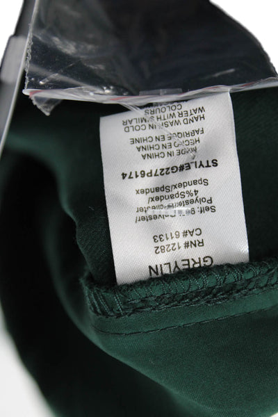 Greylin Anthropologie Womens High Rise Wide Leg Dress Pants Green Size Medium