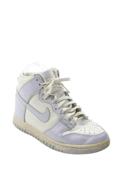 Nike Girls Lace Up Lined High Top Colorblock Sneakers White Size 5.5