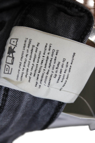 Rag & Bone Womens Modal Zip Button Skinny Leg Jeans Gray Size EUR 25