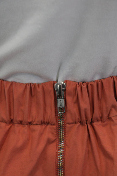Ba&Sh Womens Textured Elastic Waistband Skirt Pink Size 0