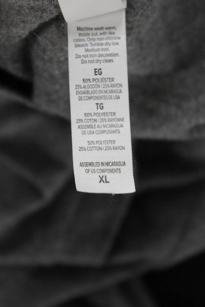 Bella + Canvas Womens Cotton V-Neck Short Sleeve T-Shirt Gray Size XL