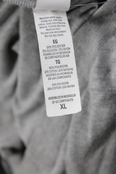 Bella + Canvas Womens Cotton V-Neck Short Sleeve T-Shirt Gray Sz XL